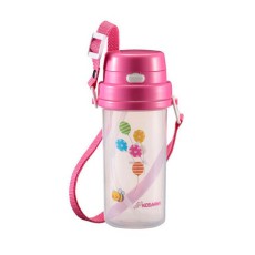 키즈앤마마 2WAY(손잡이) 빨대 물통 370mL(핑크)