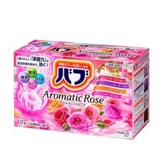[카오]허브 입욕제 아로마틱 로즈 12정입