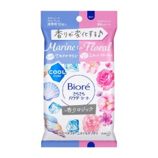 [카오]비오레 사라사라 파우더 시트 마린/플로럴향 10매입, 휴대용 데오드란트